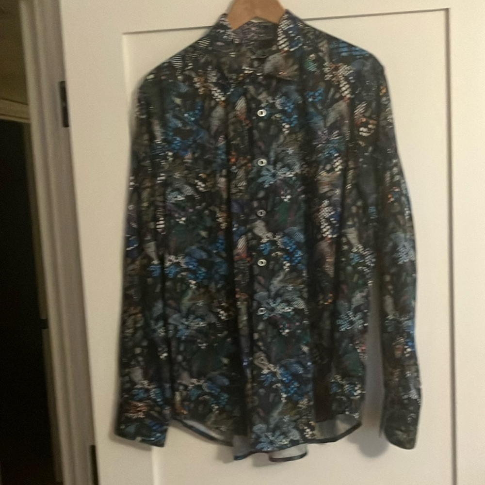 Robert Graham men’s button down long sleeve shirt